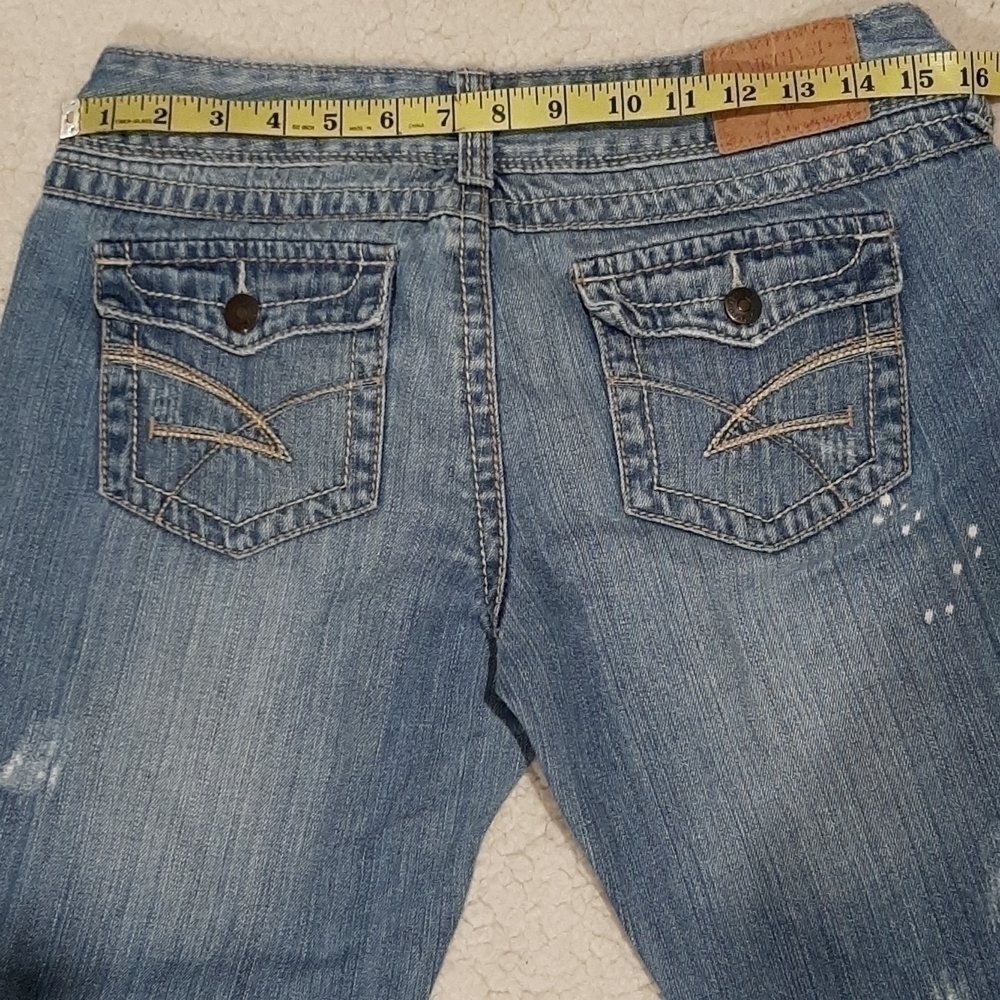 Distressed Jeans  Faded blue Bootcut Amethyst Size 9 - Picture 9 of 14